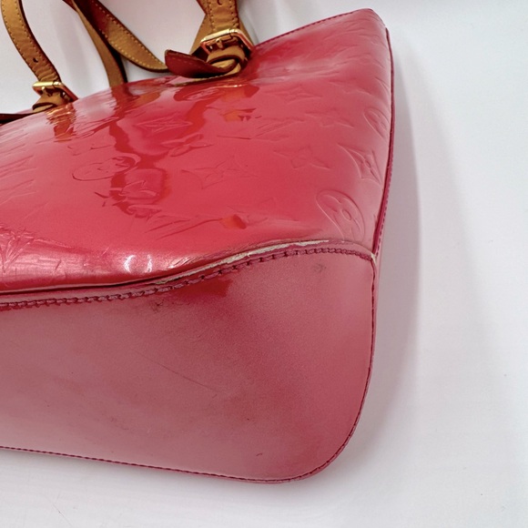 Louis Vuitton Pink Framboise Vernis Monogram Embossed Leather Reade PM Tote Bag - Picture 11 of 16